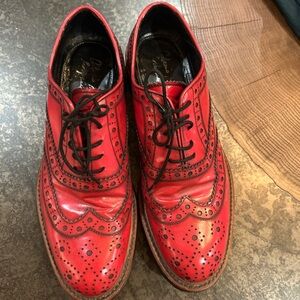 Antonio Maurizi Red Brogue Oxfords